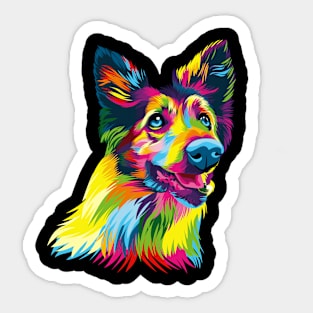 Dog colorful Sticker